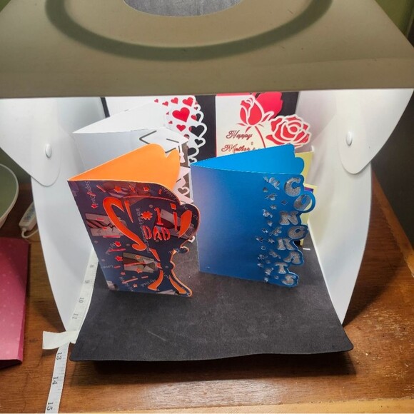 Hand Crafted Colorful All Occasoin Cards Set of 12 - Picture 15 of 16